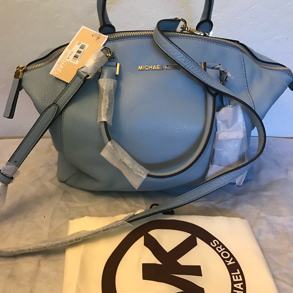 Michael Kors Riley Large Leather Satchel